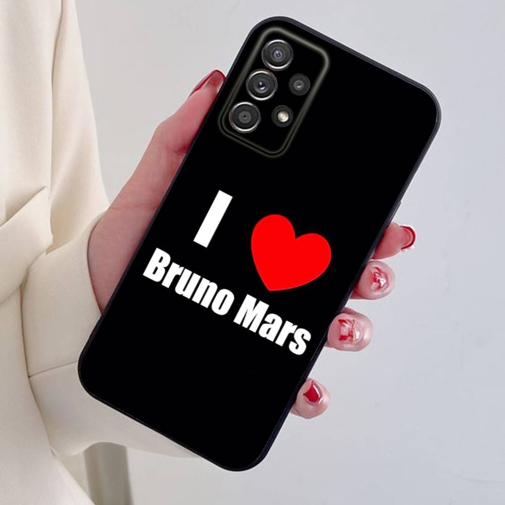 Романтичный чехол для телефона B-Bruno M-Mars для Samsung S24,21,22,23,30,Ultra,20,Plus,Note,10,9, Черный мягкий силиконовый чехол