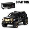 1/24 G.PATTON Модель автомобиля Литая игрушечная модель автомобиля с инерционным механизмом Детская игрушка Коллекционные предметы Бесплатная доставка