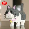 Blue Cat Mini Animal Building Blocks Model Brick Moc Toys DlY For Novel Children Birthday Gift Girls sFor Kids Boys