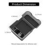 Smabee for Hyundai KONA 2025 Double Layer Center Console Armrest Storage Box Transparent Black Organizer Tray Accessories