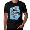 Astronaut Travels To The Moon TShirt Sporty Breathable Short Sleeve TShirt