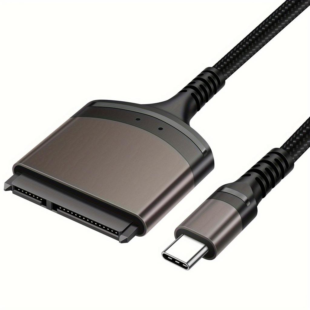 Кабель-адаптер SATA на USB, Адаптер USB 3.0 на SATA III для 2,5-дюймовых SSD/HDD, Передача данных, Подключение SATA к USB A/USB C, Чтение жестких дисков
