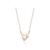 Tirr Lirr Twinkle Tulip Silver Pink Necklace TNSSVP13975S