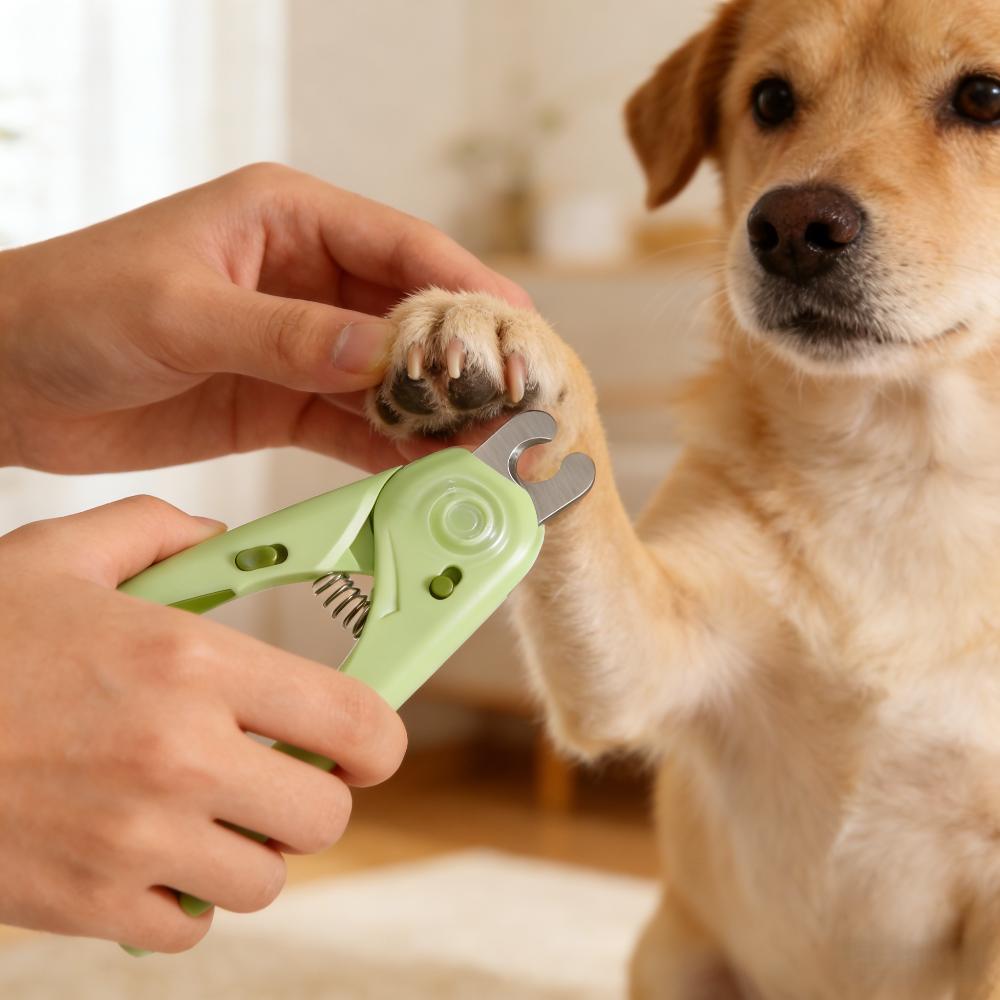 Led Pet Nail Clipper Quick Detection Light Safety Guard Trimmer For Dogs Cats Grooming At Home