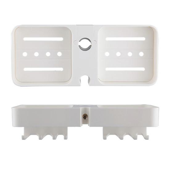 Полка для ванной комнаты, душевая кабина с 8 крючками, прочная, несущая, простая в установке, настенная полка для хранения, держатель для душевой лейки