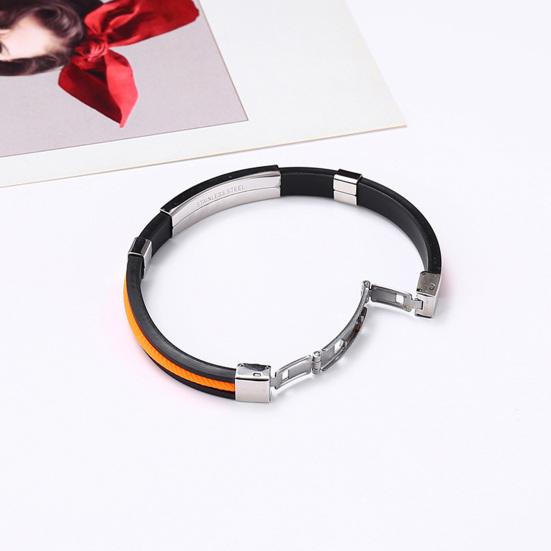 Стильный мужской браслет с регулируемой пряжкой, гипоаллергенная повседневная одежда