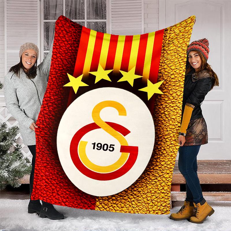 1pc GS Theme Blanket - Digital Print, Polyester, Cozy for All Seasons, Perfect for Outdoor, and Travel