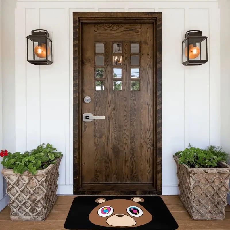 Custom Kanye West Ye Bear Doormat Mat Anti-Slip Kitchen Bathroom Garage Rug Carpet 40*60cm