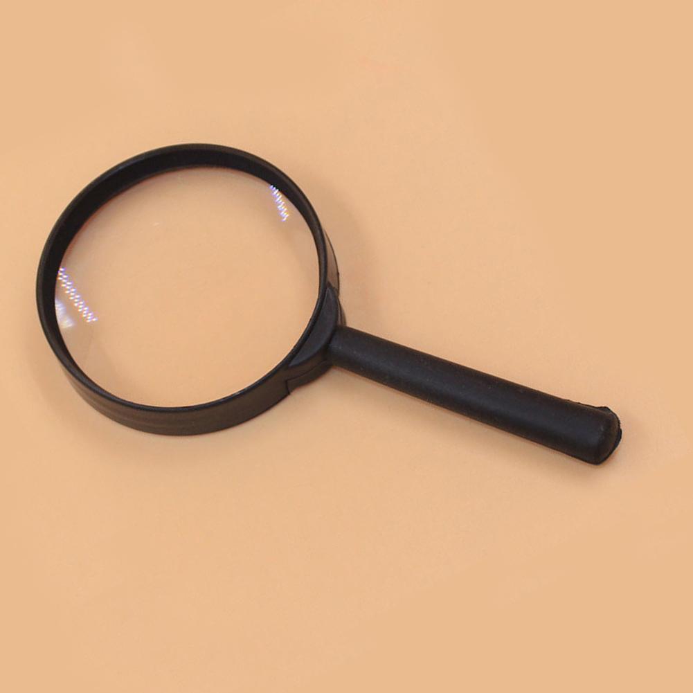Фантастическая лупа, ручная 5-кратная лупа, 60 мм, стеклянные ручные инструменты для чтения газет
