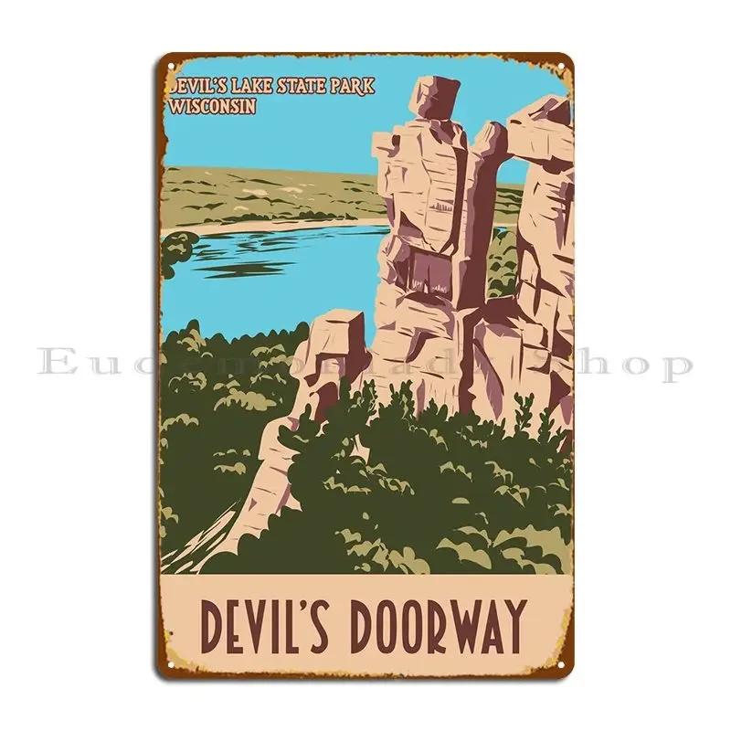 Devils Doorway Wpa Metal Plaque Poster Painting Personalized Living Room Living Room Funny Tin Sign Poster