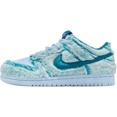 Dunk Low GS Йети Детские Кроссовки Синий Зеленый-Бездна Небесно-Голубой IM7171-301