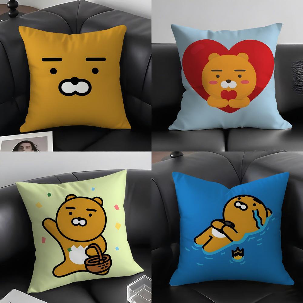 RRyan KakaoO Cute Cushion Cover Pillowcase Ultra Soft Skin Friendly Fabric Cloud Like Comfort Concealed Zipper