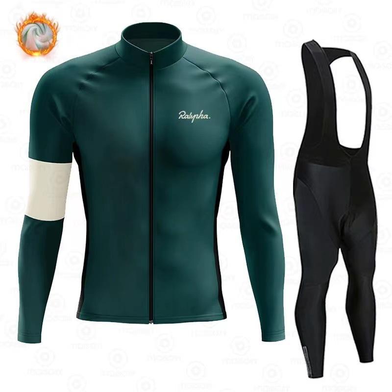 Winter Road Mountain Bike Clothes Breathable Cycling Pants, Fleece Thermal Cycling Clothes