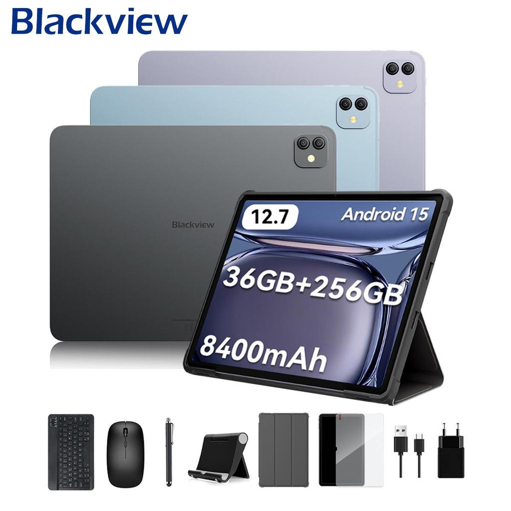 Blackview 2025 LINK 8 12,7-дюймовый планшет Android 15, 12 ГБ ОЗУ 256 ГБ памяти, большой дисплей Widevide L1, восьмиядерный G100, 8400 мАч, 5G WiFi, 4G LET, 18 Вт