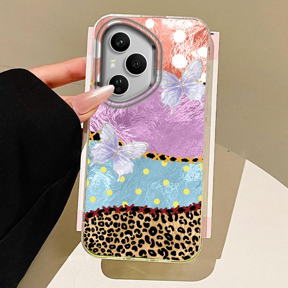 Чехол для телефона с леопардовым принтом и вишнями для Honor 400 200 90 Smart Pro Magic7 6 5 70 Lite X9a X9c X9b X8b X8a X8c X7c X6c X6b X6