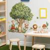 Decorative Wall Stickers for The Mushroom House and Small Animal Home Under The Cartoon Tree
