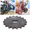 420 Sprocket 18 Tooth Carbon Steel Chain Wheel Replacement Accessory 0.7x0.5in Inner Diameter