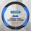 Car Steering Wheel Cover D Shape Leather For Opel Astra 2015- Corsa Combo Mokka 2018- Grandland X ignia CT 2017-