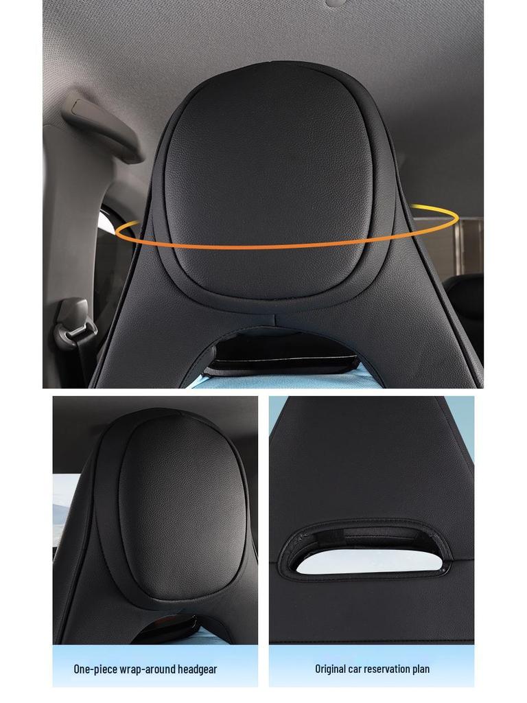Custom Leather & Mesh Cartoon Seat Cushion for Wuling Hongguang MINI