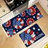 1PC Patriotic Americana Kitchen Rug Non-Slip Door Mat Pop design Bathroom Rug Bath Mat Carpet for Home Sink Laundry Decor