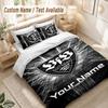 Custom Name Bedding Set 3 PiecesVfB Stuttgart FC Print Duvet Cover + 2 Pillowcases Soft Bed Decor