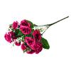1 Bouquet Simulation Rose No Watering Vivid Ornamental Bright Color Artificial Flowers Home Beautification