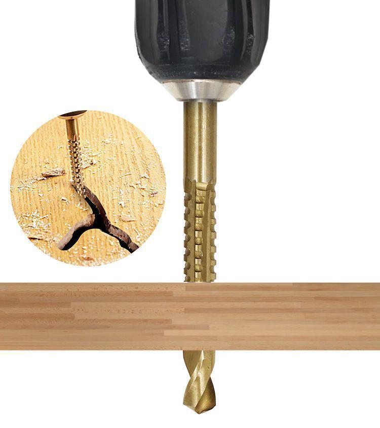 Набор кобальтовых ступенчатых сверл-пагод - Многофункциональная металлическая коронка и башенная развертка для деревообработки