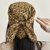 Retros Leopard Print Headscarf Fashionable Women Head Scarf Durability Scarf for Daily Wear