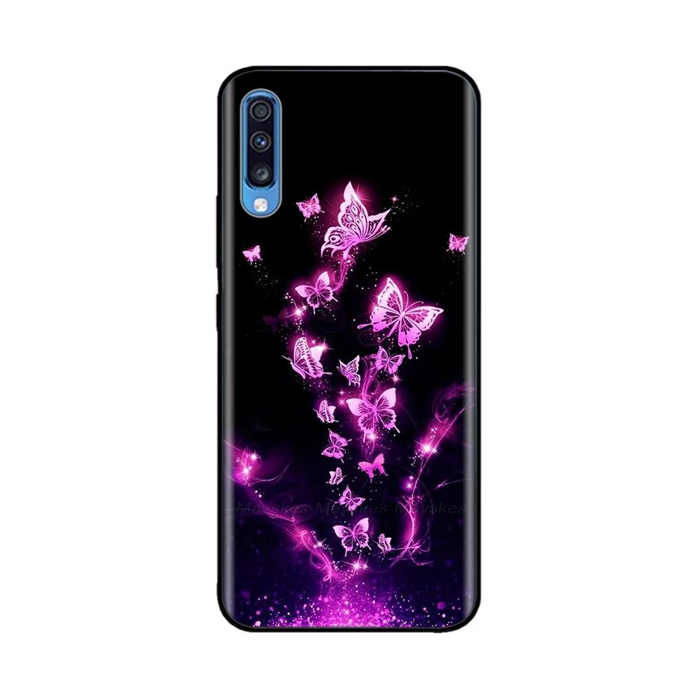 Ударопрочный чехол для Samsung Galaxy A70 Чехол Мягкий Силикон ТПУ Печатный Чехол для Samsung A70 Чехол A 70 A705F Funda Оболочка Задние Чехлы