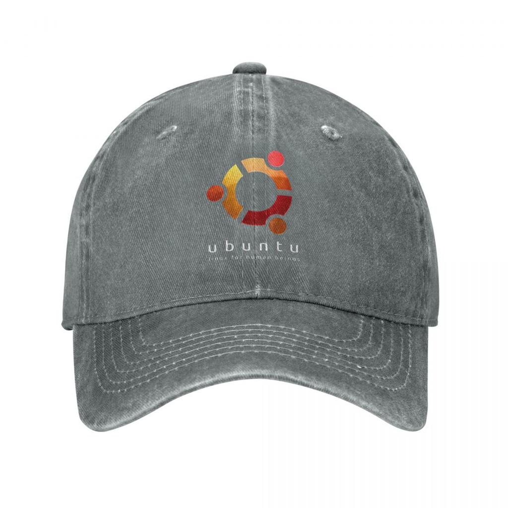 Ubuntu Linux For Human Beings Unisex Baseball Cap Washed Cotton Cap Vintage Casual Outdoor Sports Hat