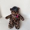 Уютный плюшевый детский рюкзак с леопардовым принтом и милым дизайном медвежонка для мальчиков и девочек