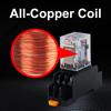 10 PCS Micro Mini Electromagnetic Switch AC 220V DC 24V HH52P HH62P 63P 64PCoil DPDT Intermediate Relay Miniature Control Relays