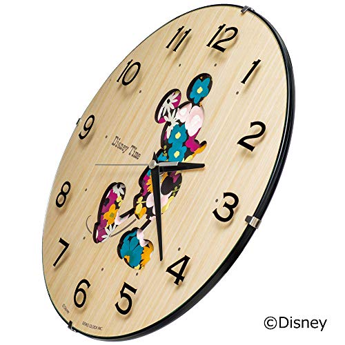 Seiko Clock Настенные часы Персонаж Дисней Микки Маус Аналоговые Микки и друзья Дисней Время Натурального цвета Деревянный корпус Размер: 30,1 x 30,1 x 4,7 см FW586B