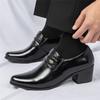 Модная Новая Дизайнерская Обувь с Заостренным Носком, на Толстой Подошве, Повышающая Рост, Кубинская Обувь для Мужчин, Формальная, Свадебная, для Выпускного Вечера, Sapato Social Masculino