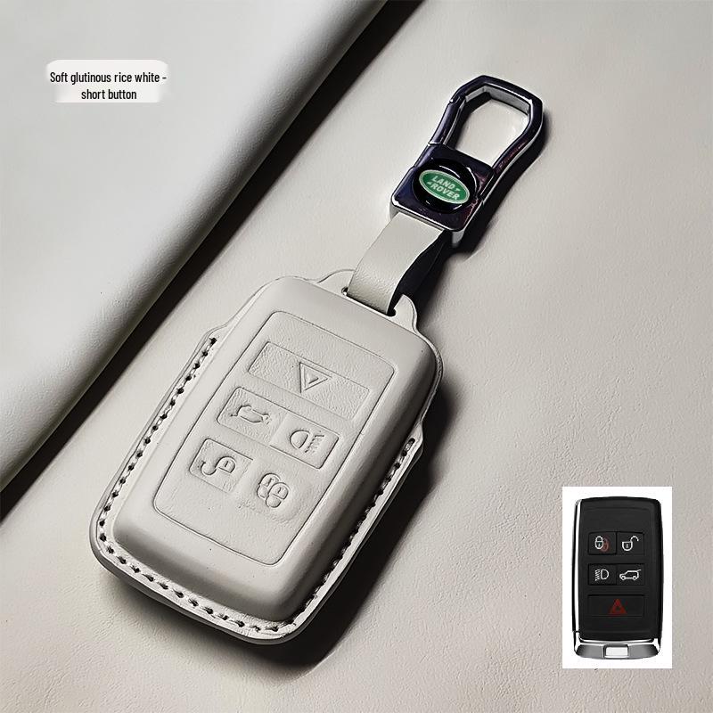 Чехол для ключей Land Rover Range Rover, Velar, Evoque, Discovery 4 и 5, Discovery Sport, Jaguar - Премиальный корпус из коровьей кожи