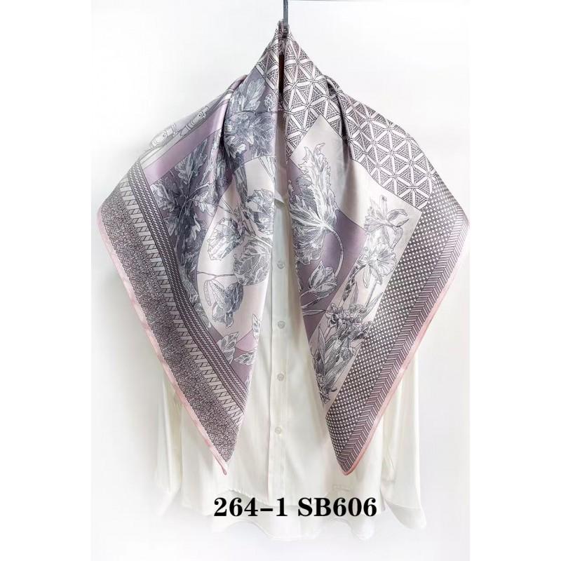 110x11cm Silk Scarf New Chinese Style Tie-dye Shawl 100% Mulberry Satin Square Women