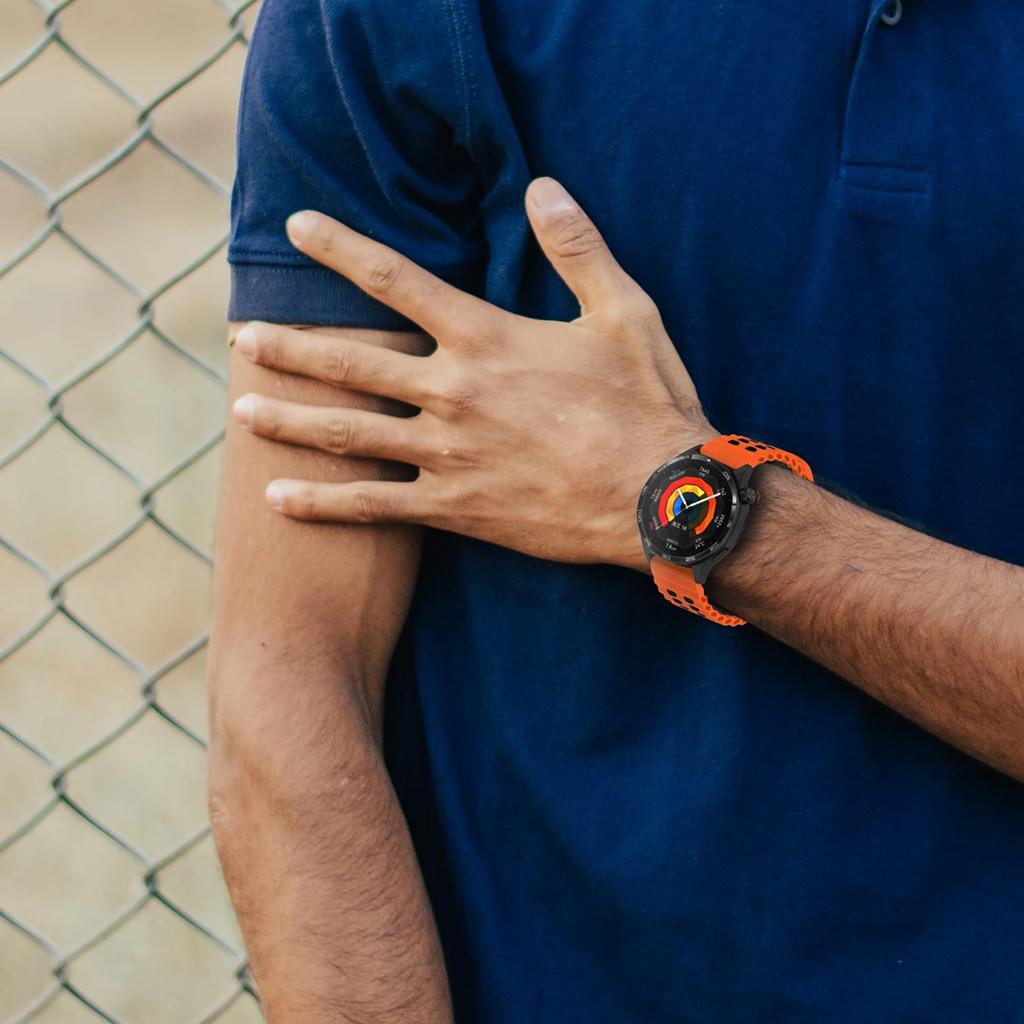 22мм Океанический силиконовый ремешок для Huawei Watch GT5 5Pro GT4 46мм Сменный 24мм браслет для Samsung Galaxy Watch 3 45мм Gear S3