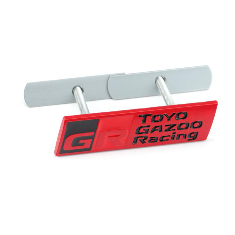 Автостайлинг Значок Gazoo Racing GR 3D на переднюю решетку автомобиля из цинкового сплава Наклейка Металлическая эмблема для Supra AE-86 GT86 C-oroll-a