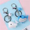 Bag Charm Backpack Pendant Keys Holder Bag Pendant Resin Car Key Ring Dolphin Blue Whale Keychain