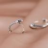 925 Sterling Silver Snake Ring Earrings For Women Luxury Designer Fine Jewelry Accessories