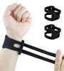 Fitness Wristband TFCC Protection Wrist Wrap Bandage Compression Yoga Wrapping Band Lightweight Shock Absorbing Black 2-Piece Set
