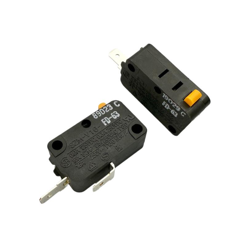 Shidalien STARION High Current 16A Micro Switch SZM-V16-FD-63 (2-Pin, Normally Open) Power Button