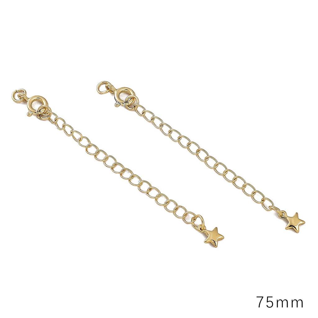 Copper Clad Iron Round Buckle Tail Chain For DIY Jewelry Making Craft Accessories