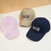 New Versatile Embroidered Soft Top Baseball Cap Female Couple Casual Peaked Cap Male Wide Brim Retro American