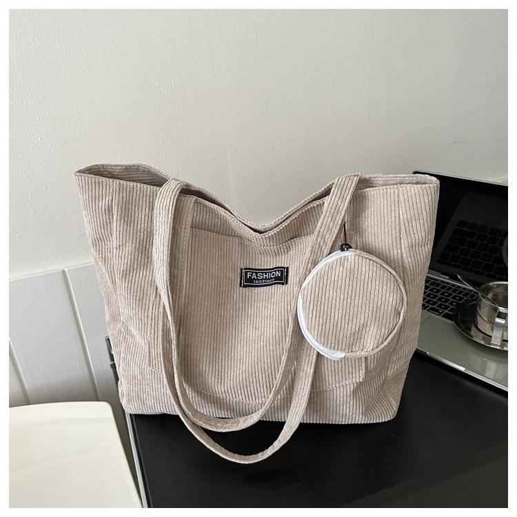 Сумка-тоут для женщин Velvet commuting большой емкости, осень-зима 2024 года, простая, однотонная, через плечо