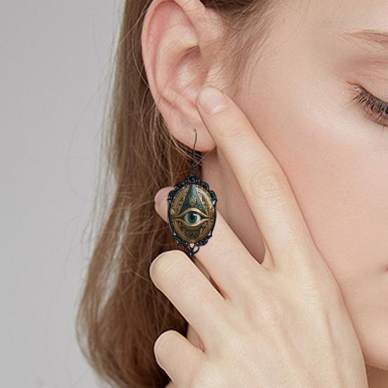 Кулон Всевидящее Око Ювелирное изделие Глаз Бога Ожерелье Треугольная Пирамида Мистический Глаз Серьги-подвески для Женщин Мужчин Мистиков