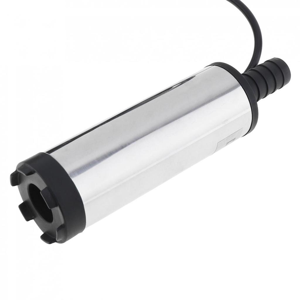 Погружной электрический насос DC 12V 24V 38MM, портативный мини-насос для автомобиля, подходит для топливного насоса дизельного топлива, насосы для бочек с водой и маслом, с 2 зажимами типа "крокодил"