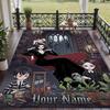 Custom Text The Addams Family Pattern Floor Rug Soft Indoor Carpet Mat Living Room Bedroom