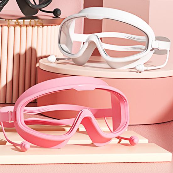 2 шт. Детские очки для плавания, противотуманные, с большой оправой, с защитой от ультрафиолета, герметичные очки для бассейна для мальчиков и девочек