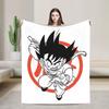 DBZ Сон Гоку Флисовое одеяло Пледы для постельного белья Путешествия Теплый коврик для кровати,